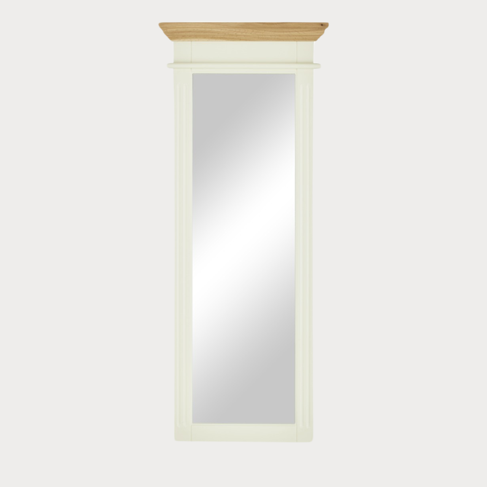 Oglinda De Perete Cremona Natur Si Crem, 58 Cm