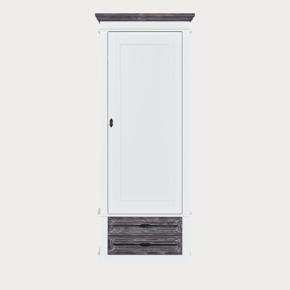 Dulap Cabana, Alb Si Gri 80 cm