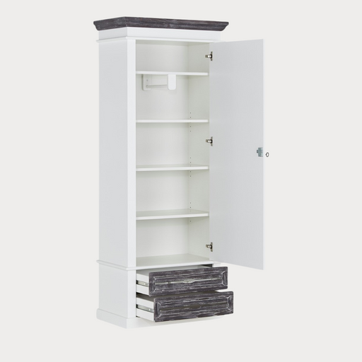 Dulap Cabana, Alb Si Gri 80 cm