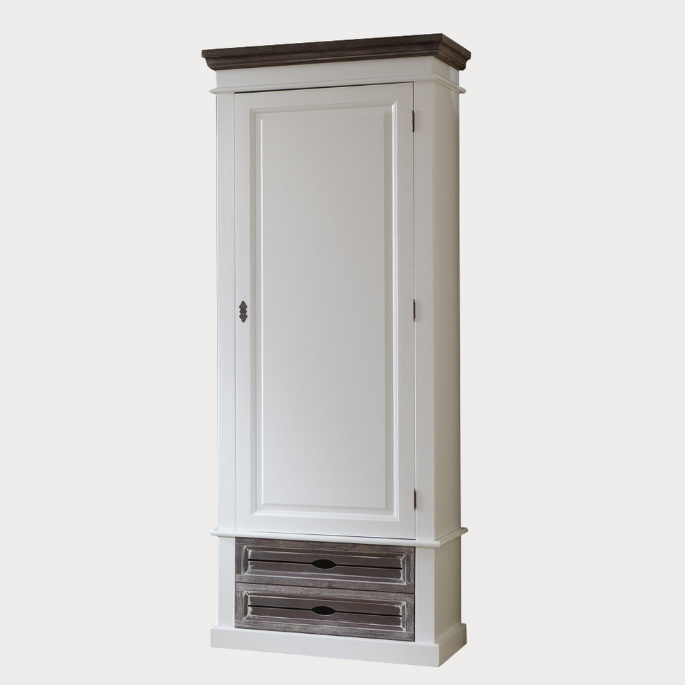 Dulap Cabana, Alb Si Gri 80 cm