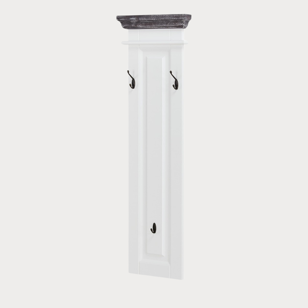 Cuier Cabana, Alb Si Gri, 37 Cm