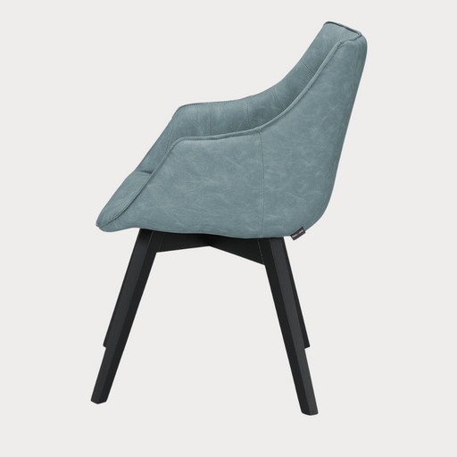 Scaun Reno Cu Brat Vintage Albastru, 62 Cm