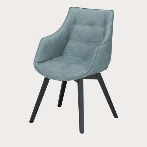 Scaun Reno Cu Brat Vintage Albastru, 62 Cm