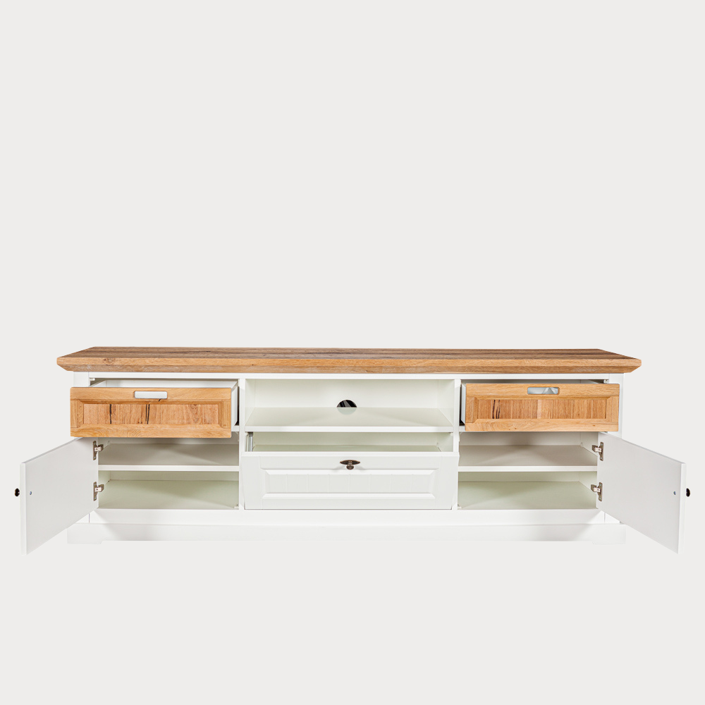 Set Living Tivoli Furniruit Alb Si Natur