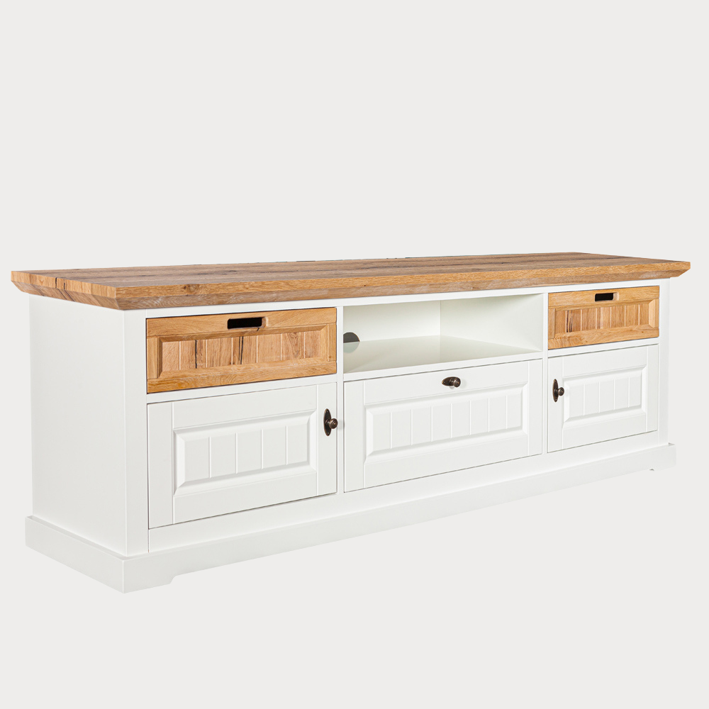 Set Living Tivoli Furniruit Alb Si Natur