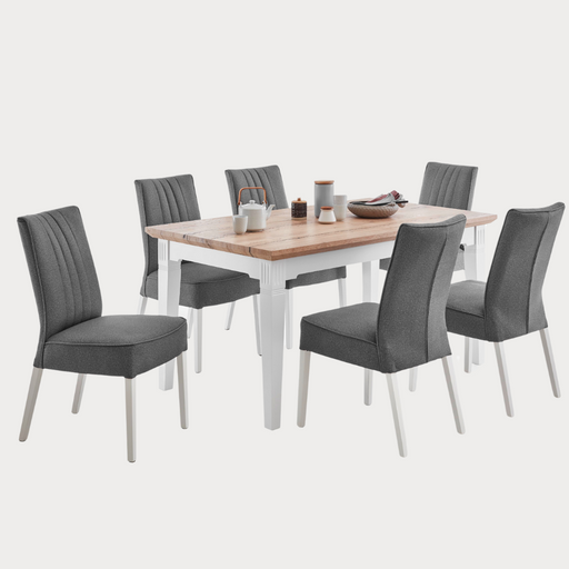 Masa Extensibila Tivoli Alb Si Natur, 180/235 X 90 X 77.5 Cm