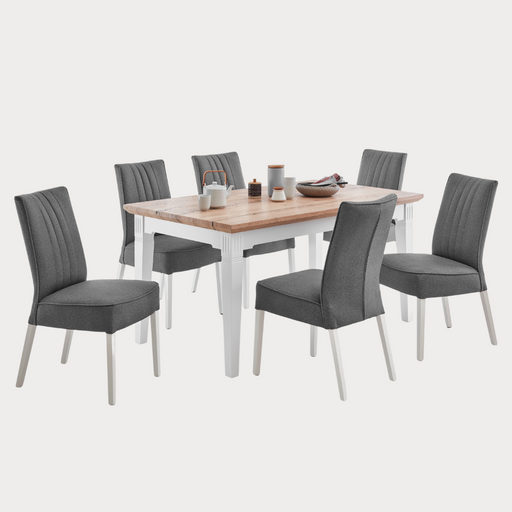 Masa Extensibila Tivoli Alb Si Natur, 180/235 X 90 X 77.5 Cm