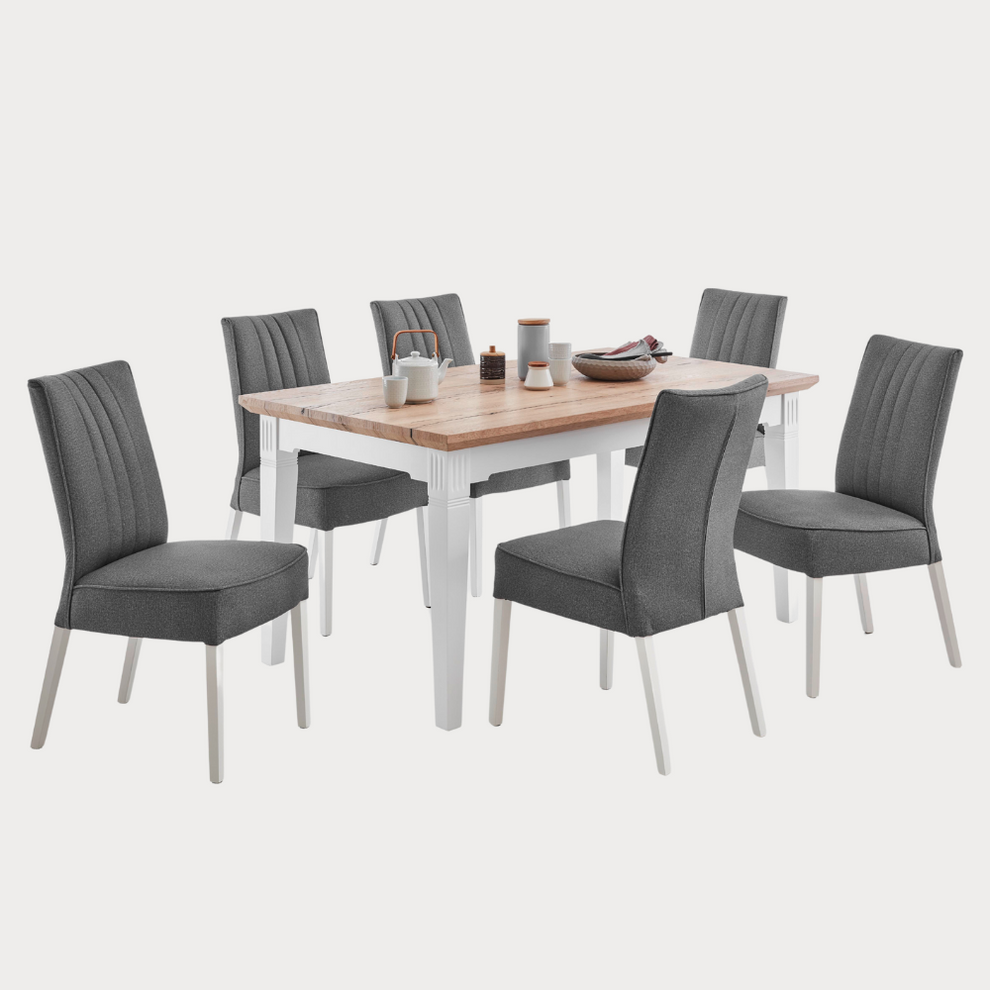 Masa Extensibila Tivoli Alb Si Natur, 180/235 X 90 X 77.5 Cm