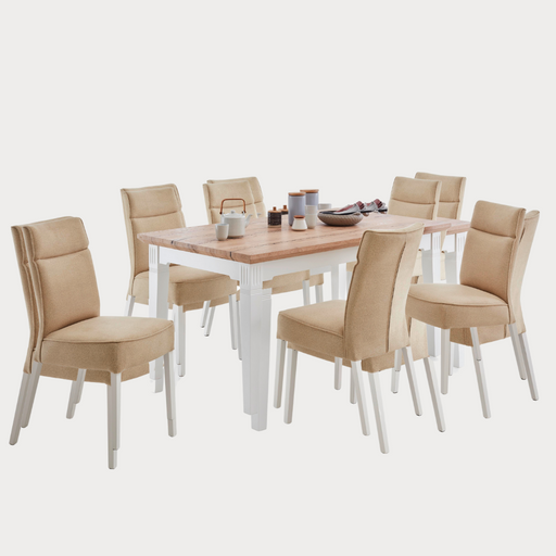 Masa Extensibila Tivoli Alb Si Natur, 180/235 X 90 X 77.5 Cm