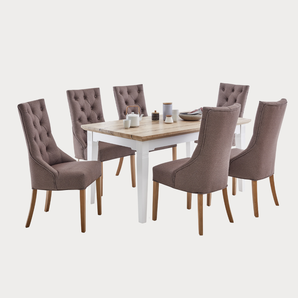 Masa Extensibila Tivoli Alb Si Natur, 160/215 X 90 X 77.5 Cm