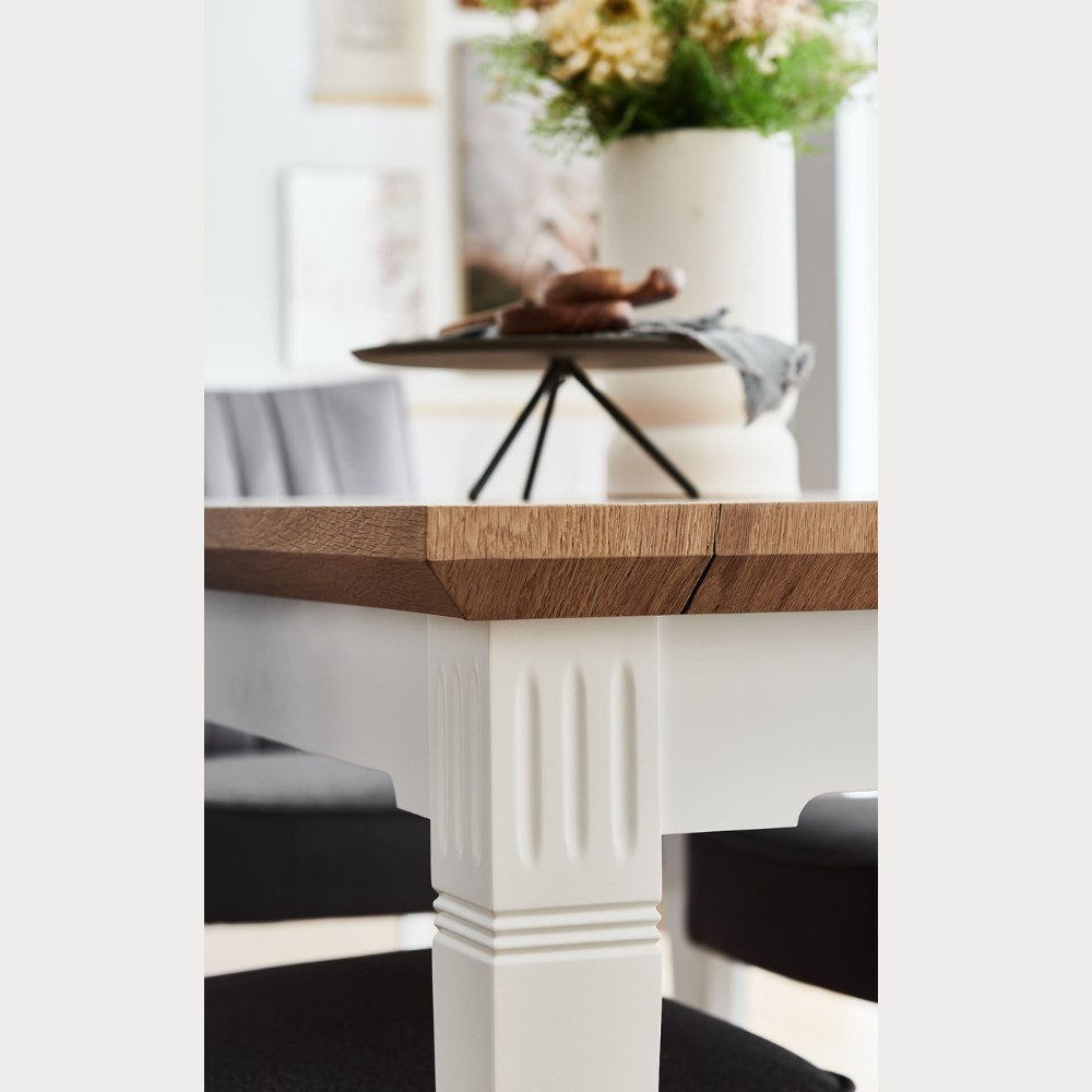 Masa Cafea Tivoli Alb Si Natur, 75 Cm