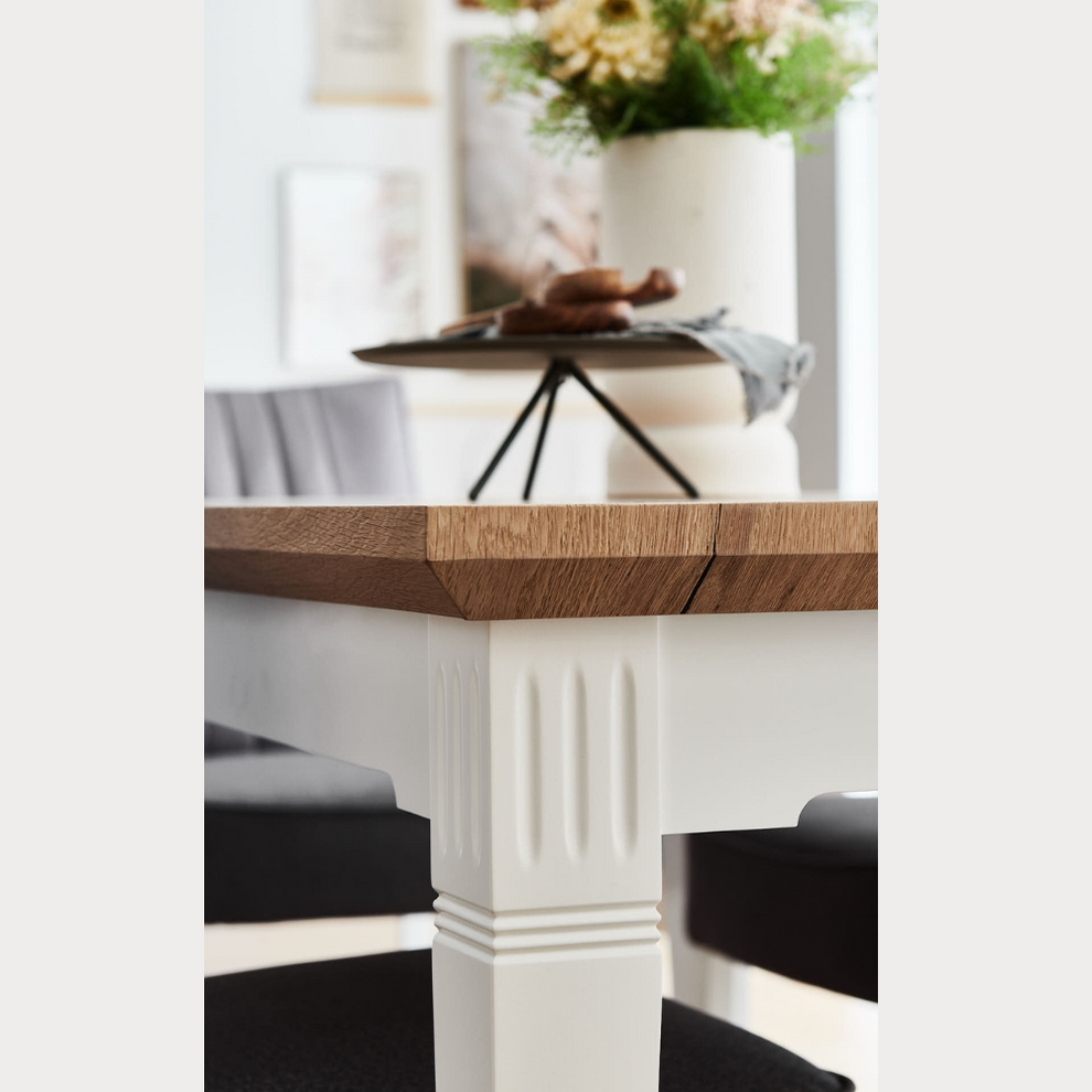 Masa Cafea Tivoli Alb Si Natur, 75 Cm
