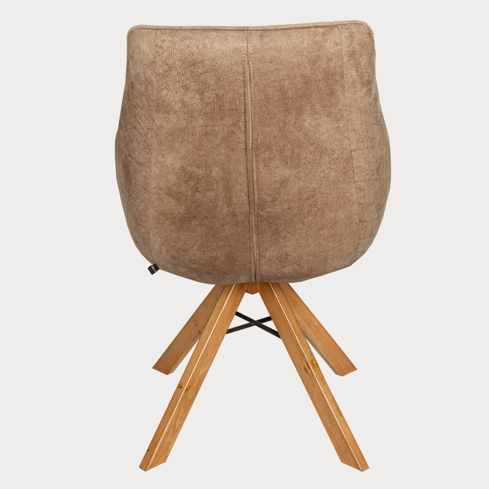 Scaun Cloud Rotativ Stejar, Smoke Oak, Maro, 59 Cm