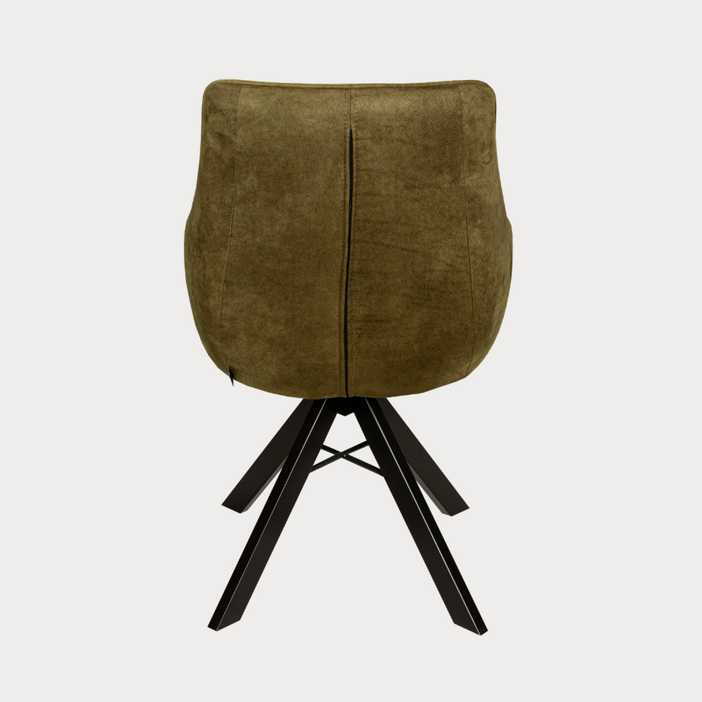 Scaun Cloud Rotativ Negru Si Verde, 59 Cm