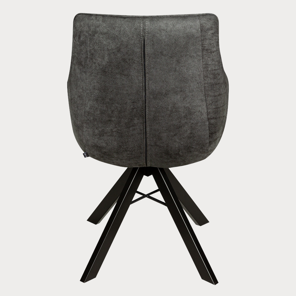 Scaun Cloud Rotativ Negru Si Gri Inchis, 59 Cm