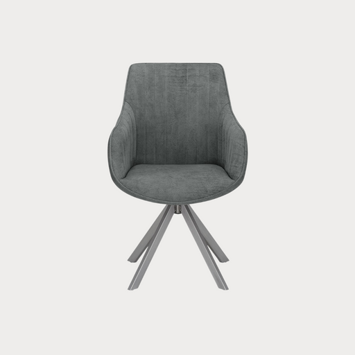 Scaun Rotativ Cu Brat Cloud , Gri Inchis, 59 Cm