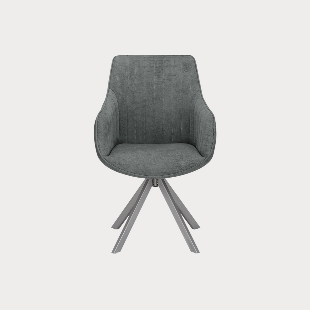 Scaun Rotativ Cu Brat Cloud , Gri Inchis, 59 Cm