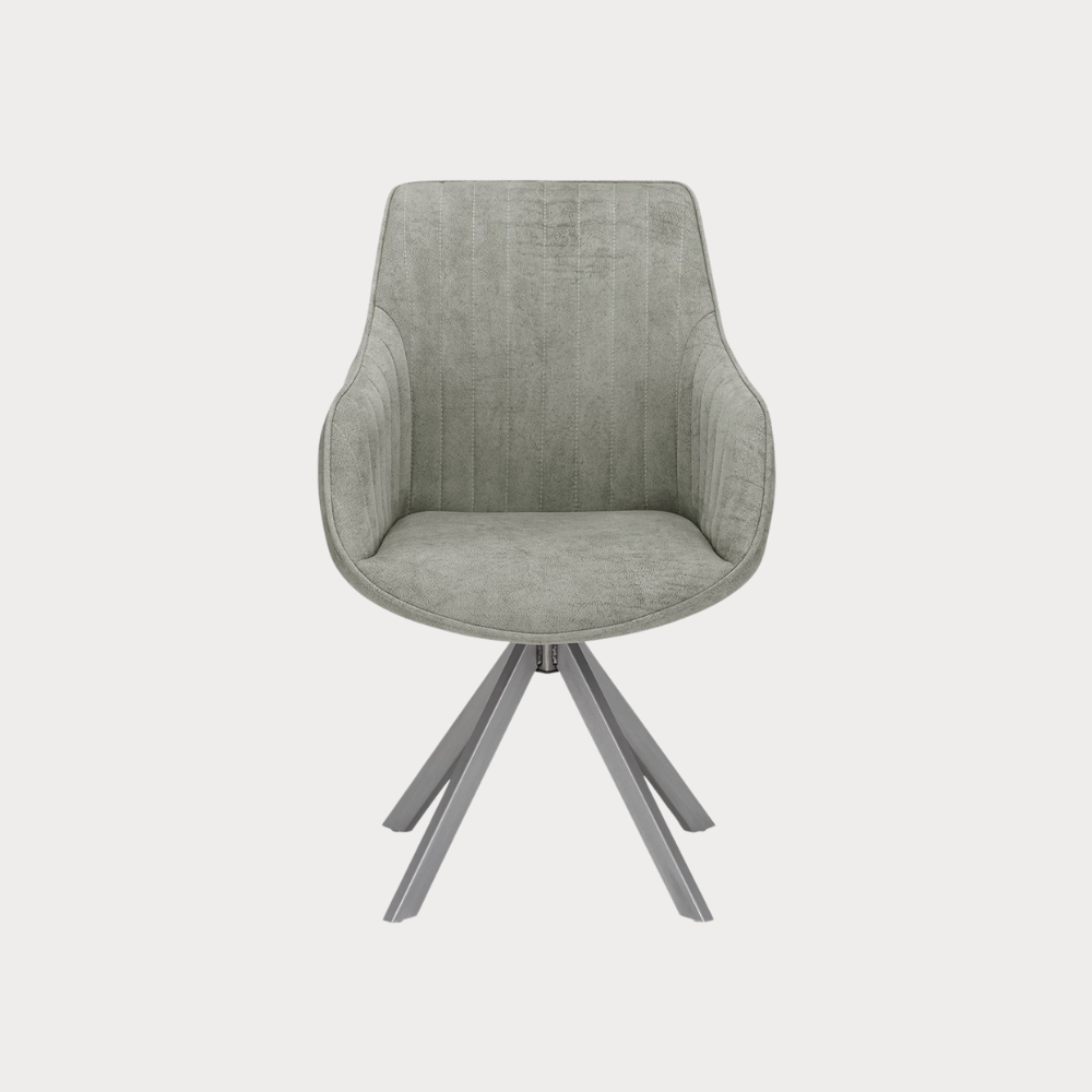 Scaun Rotativ Cu Brat Cloud , Gri Deschis, 59 Cm