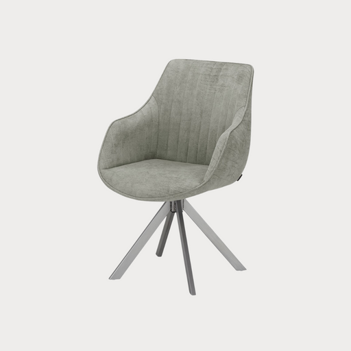 Scaun Rotativ Cu Brat Cloud , Gri Deschis, 59 Cm