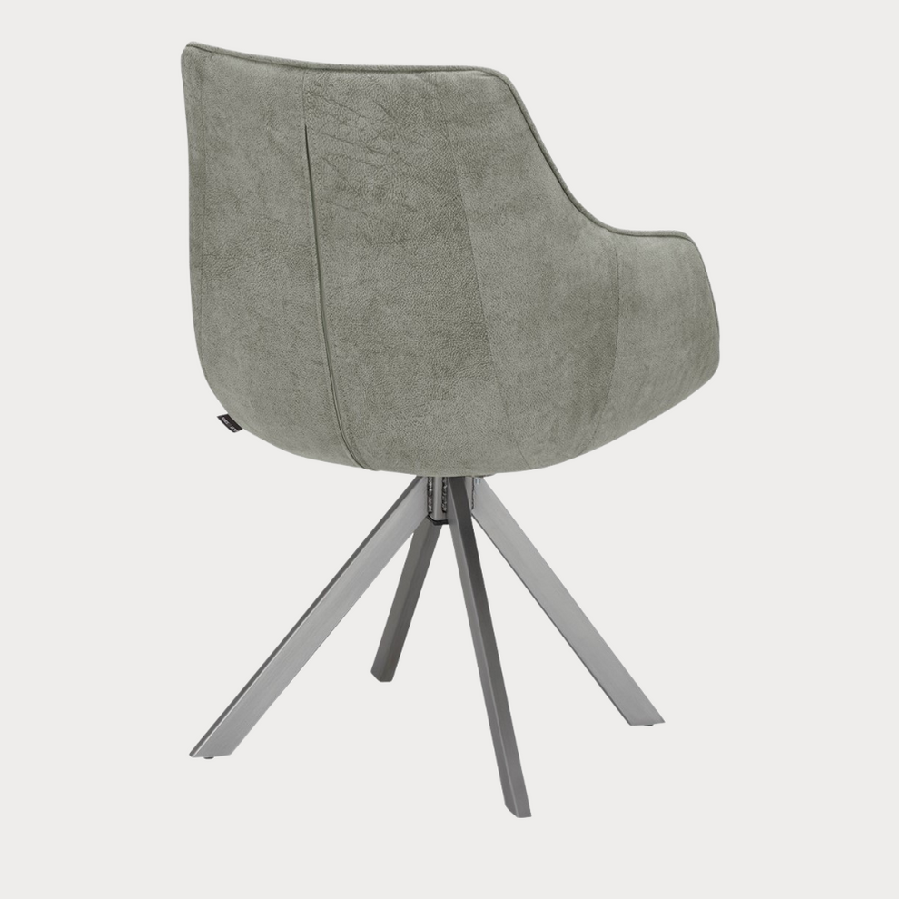 Scaun Rotativ Cu Brat Cloud , Gri Deschis, 59 Cm