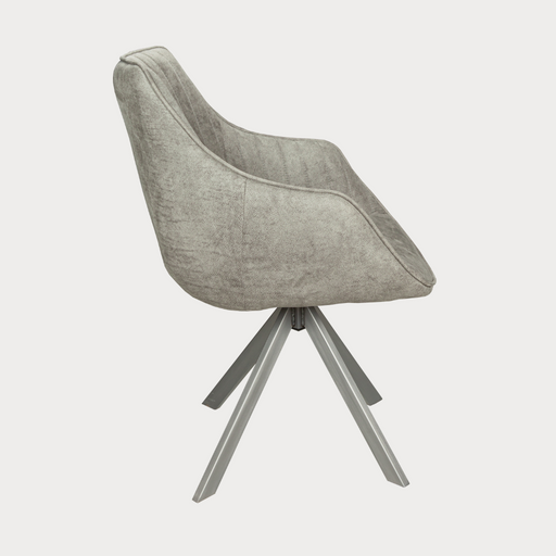 Scaun Rotativ Cu Brat Cloud , Gri Deschis, 59 Cm