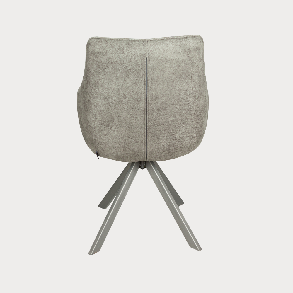 Scaun Rotativ Cu Brat Cloud , Gri Deschis, 59 Cm