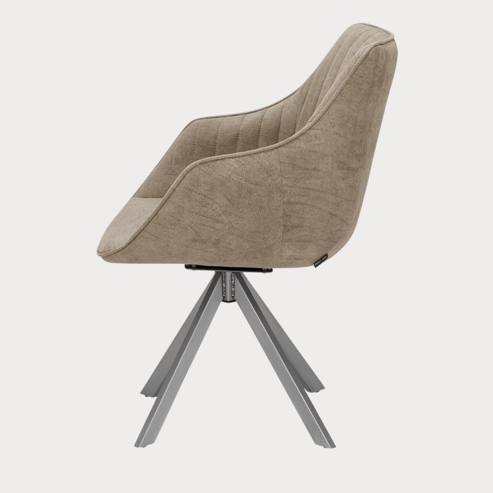Scaun Rotativ Cu Brat Cloud, Maro, 59 Cm
