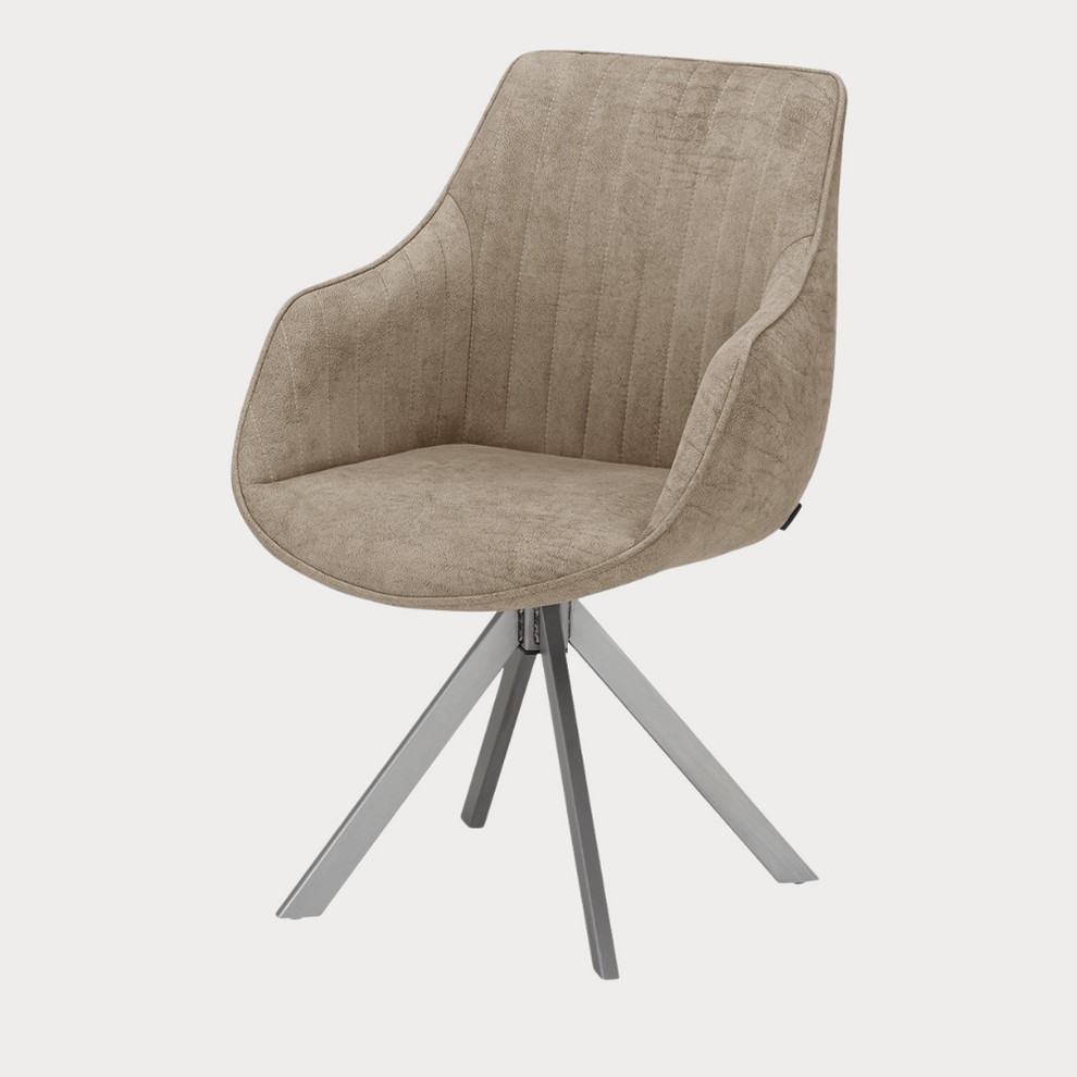 Scaun Rotativ Cu Brat Cloud, Maro, 59 Cm