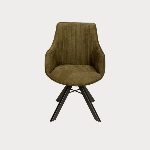 Scaun Cloud Rotativ Negru Si Verde, 59 Cm