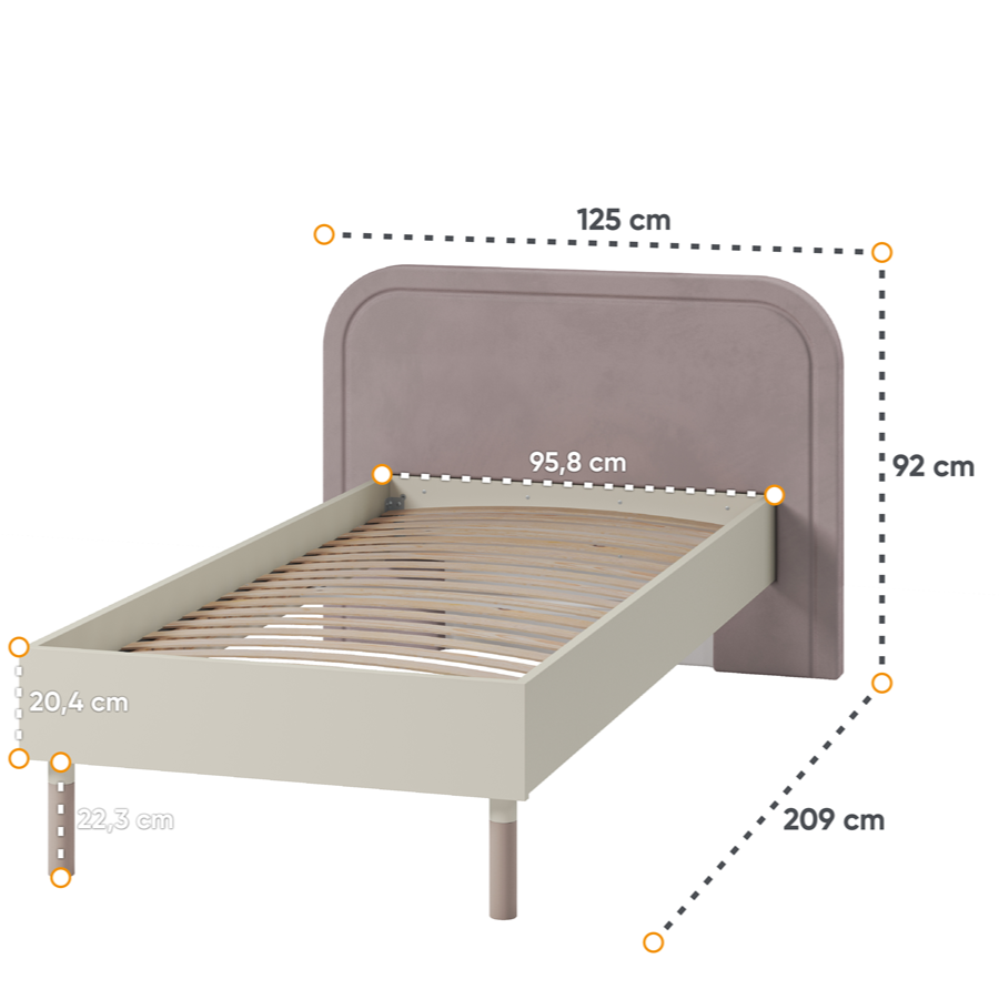 Pat Hanna, Cashmere Si Truffle, Dimensiune Saltea 90 x 200 Cm