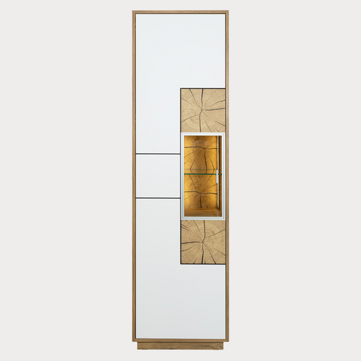 Set Living Urbano White, Alb Si Natur, 285 Cm