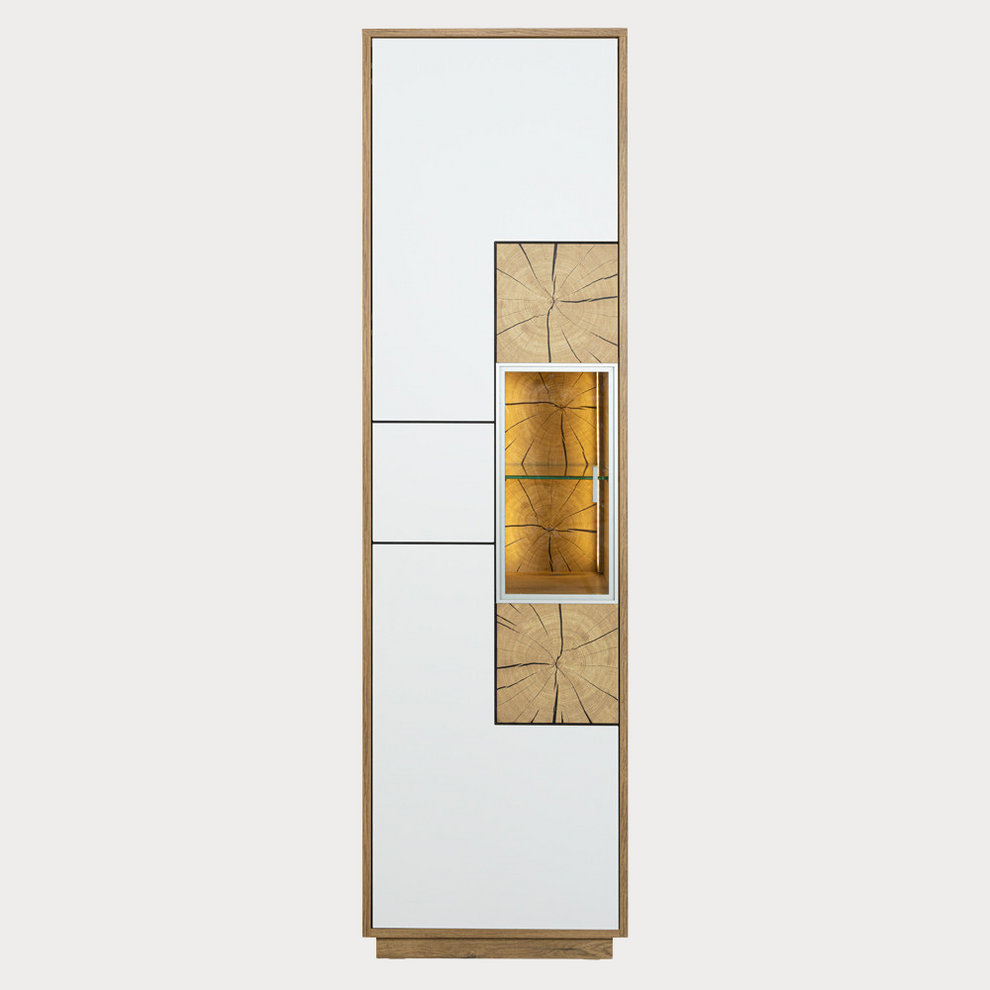 Set Living Urbano White, Alb Si Natur, 285 Cm