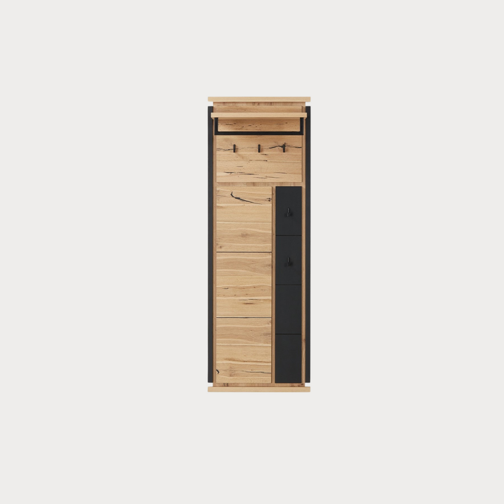 Cuier Reno Smoked Oak, Furnir Din Lemn Masiv 55 Cm