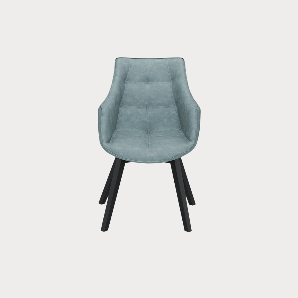 Scaun Reno Cu Brat Vintage Albastru, 62 Cm