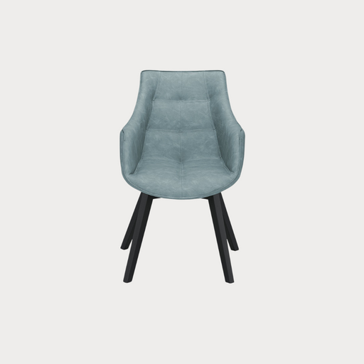 Scaun Reno Cu Brat Vintage Albastru, 62 Cm