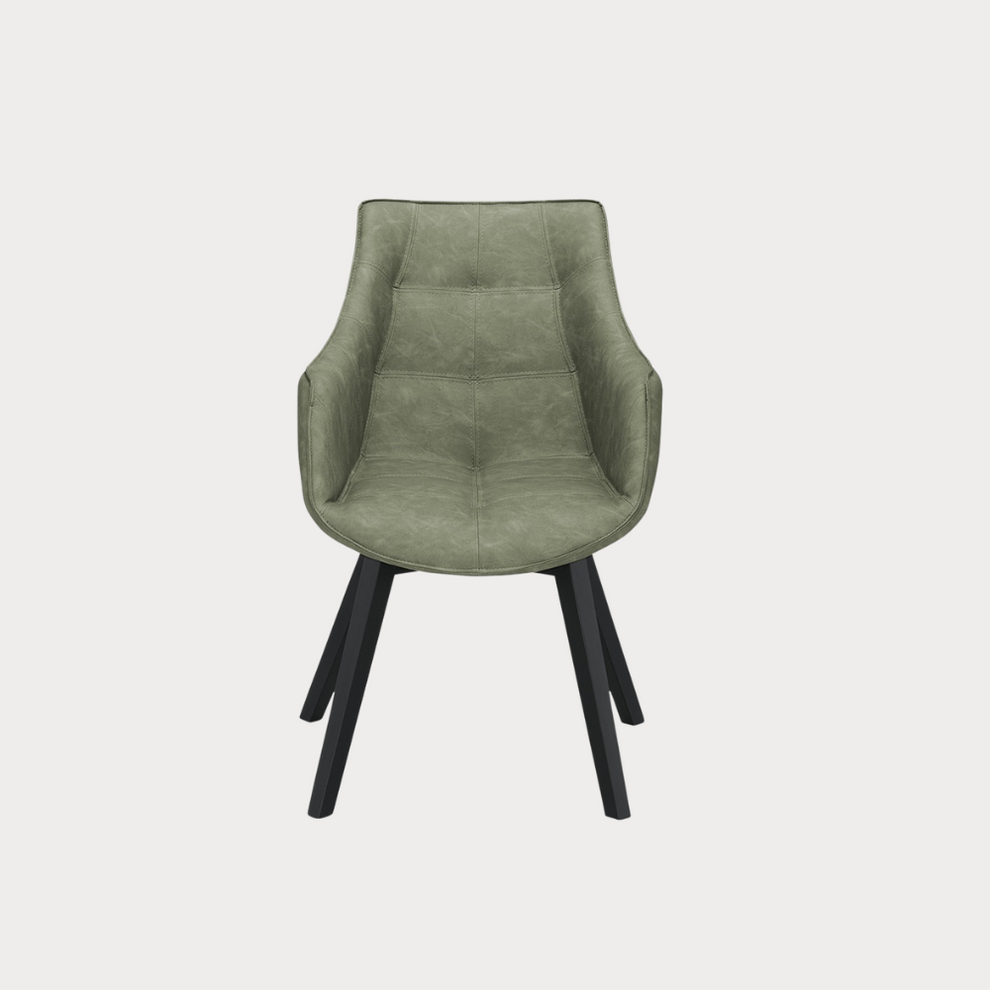 Scaun Reno Cu Brat Vintage Olive, 62 Cm
