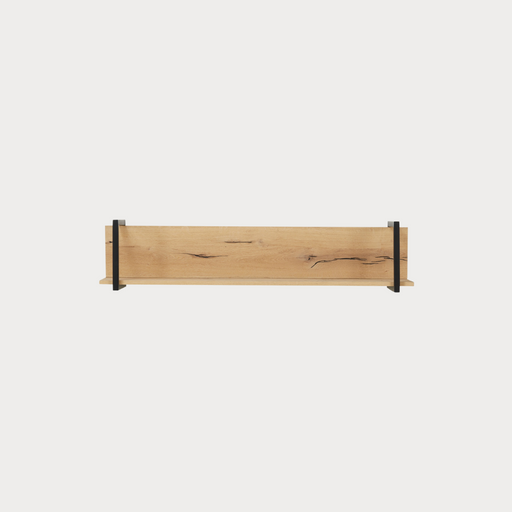 Polita Reno Smoked Oak, Furnir Din Lemn Masiv, 130 Cm