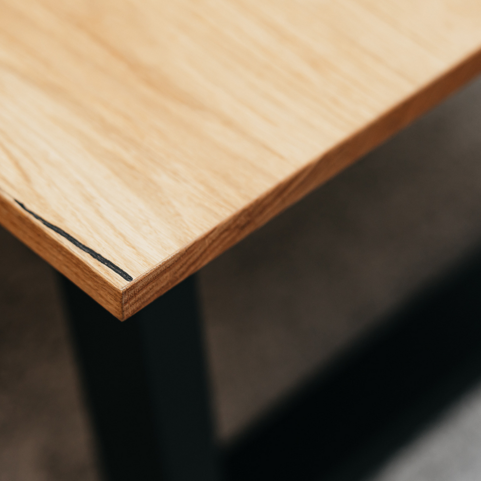 Masa Cafea Urbano Oak, Stejar Rustic Si Negru, 115 Cm
