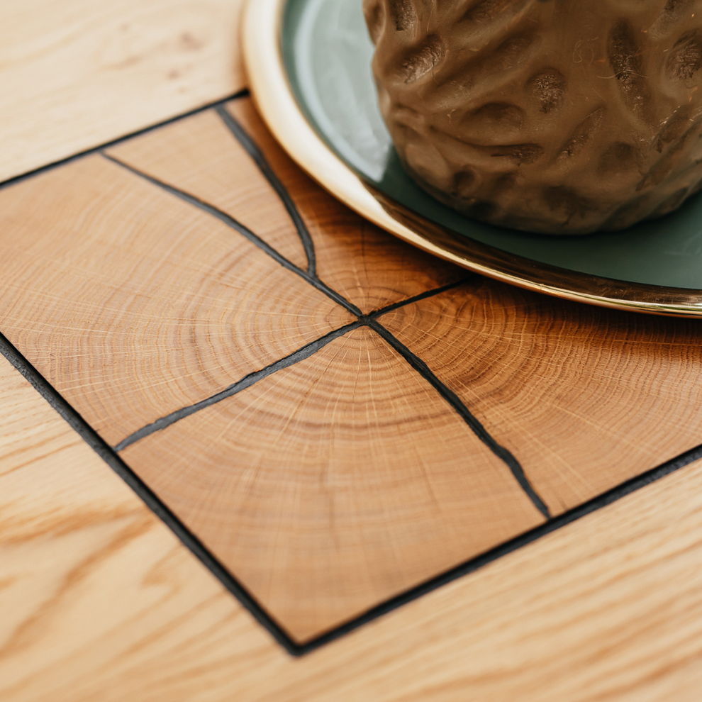 Masa Cafea Urbano Oak, Stejar Rustic Si Negru, 115 Cm