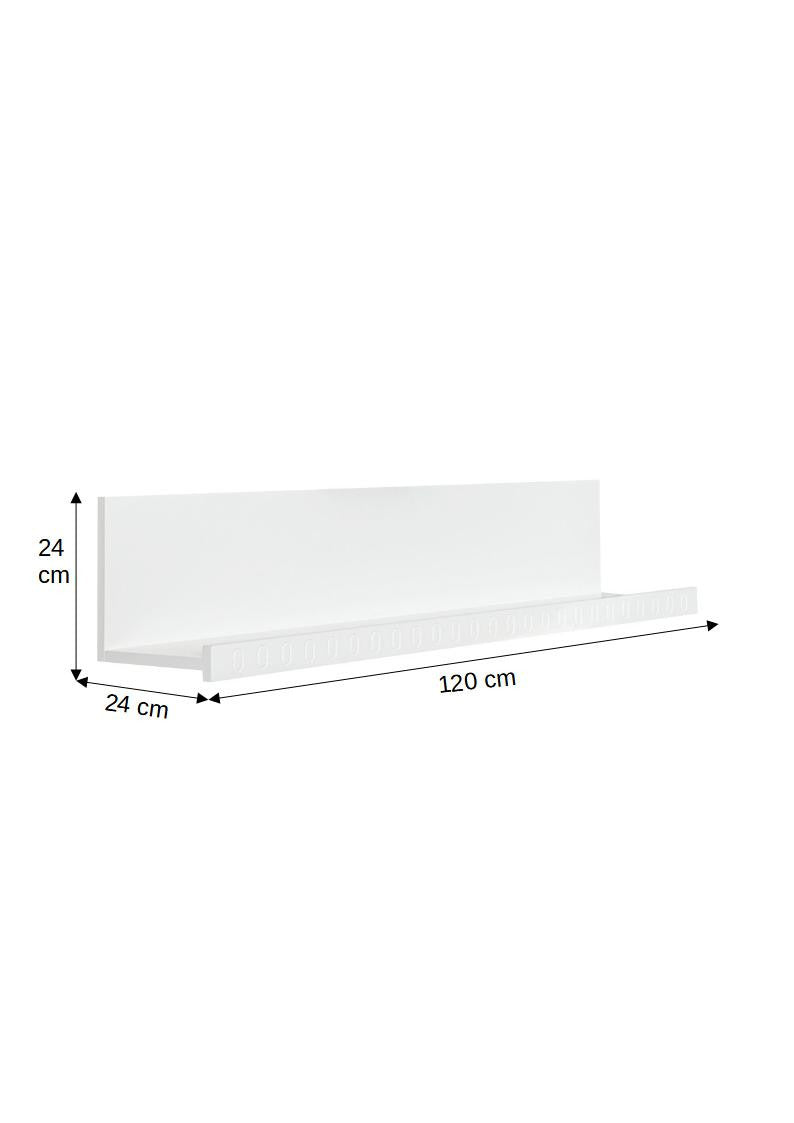Polita Saint Tropez, Alb, Vopsit, 120 Cm