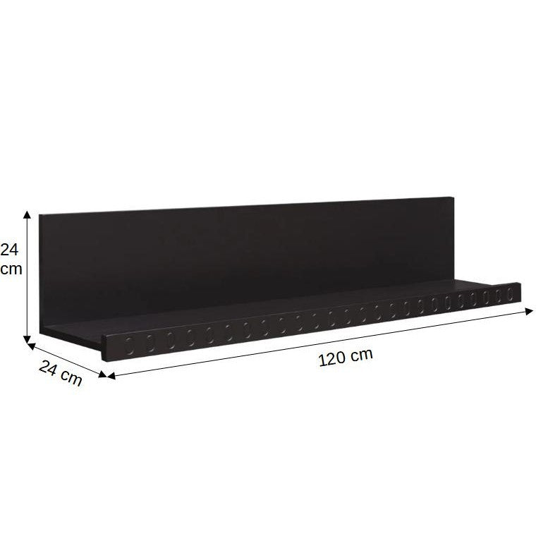 Polita Saint Tropez Negru, Vopsit, 120 Cm