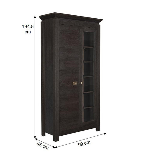 Set Mobila Living Saigon Cantori, Cu Dulap Si Vitrina, 350 Cm