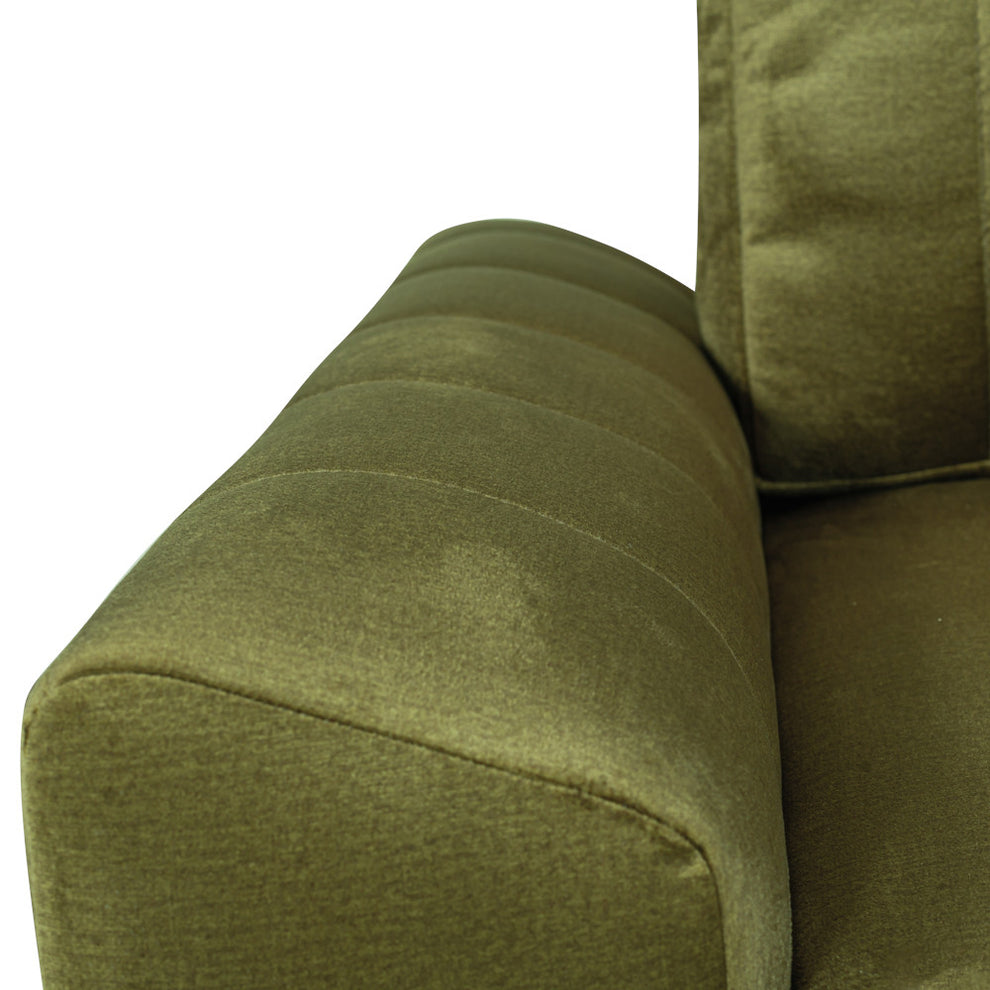 Coltar Extensibil Dreapta Mark, 4 Locuri, Lada Depozitare, Verde Olive, 240 Cm