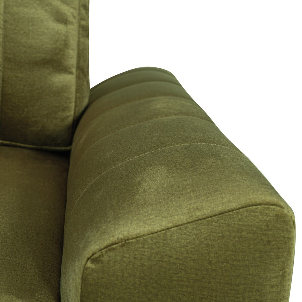 Coltar Extensibil Stanga Mark, 4 Locuri, Lada Depozitare, Verde Olive, 240 Cm