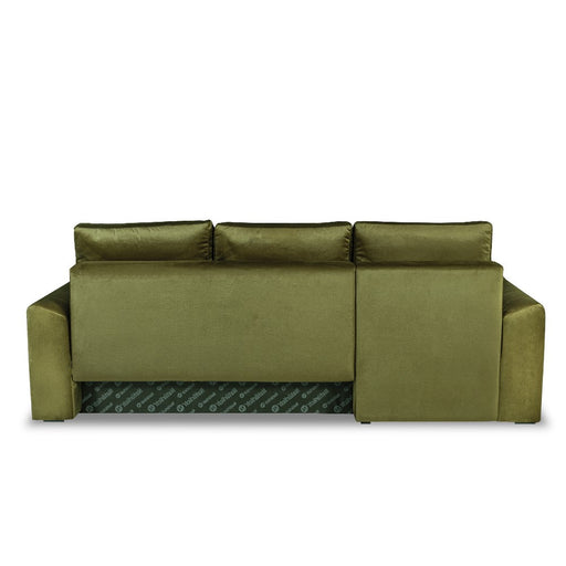 Coltar Extensibil Stanga Mark, 4 Locuri, Lada Depozitare, Verde Olive, 240 Cm