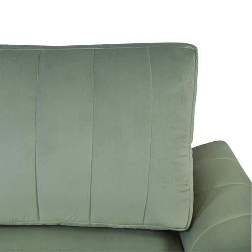 Coltar Extensibil Mark Living, Catifea Verde, 4 Locuri, Lada Depozitare, Extensie Doppelliege, 240 cm