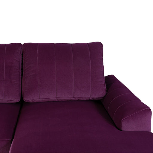Coltar Extensibil Dreapta Mark, 4 Locuri, Lada Depozitare, Visiniu, 240 Cm