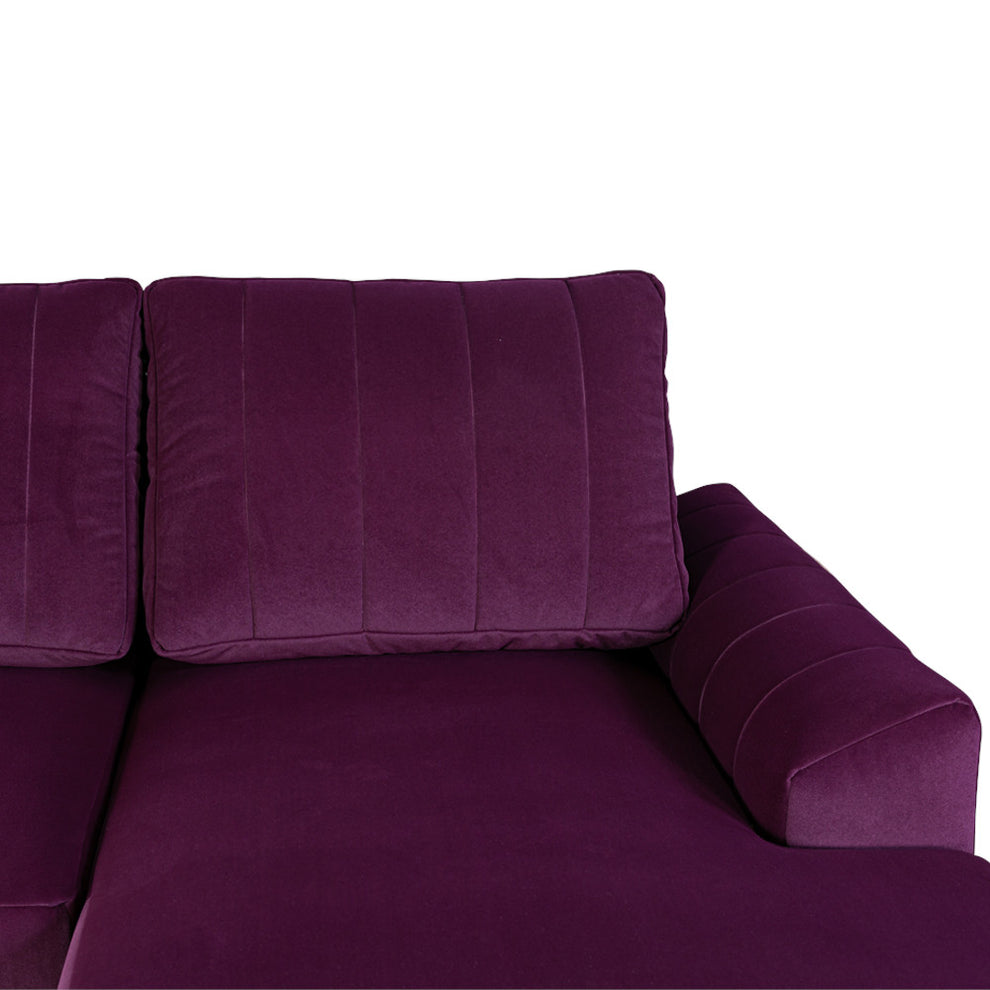 Coltar Extensibil Dreapta Mark, 4 Locuri, Lada Depozitare, Visiniu, 240 Cm