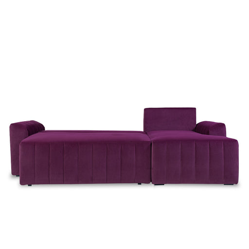Coltar Extensibil Dreapta Mark, 4 Locuri, Lada Depozitare, Visiniu, 240 Cm