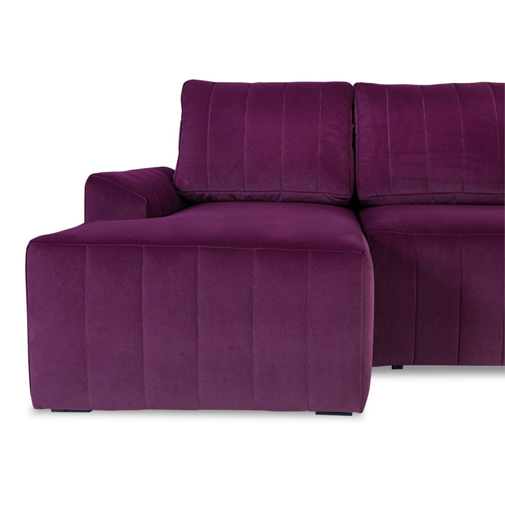 Coltar Extensibil Stanga Mark Latime 240 cm, Catifea Visinie, Mobila Living, Lada Depozitare, Rezistent La Apa